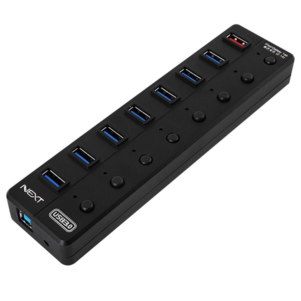 USB3.0 8포트 USB허브 유전원 PC 노트북 (아답터제공) - 상품 이미지