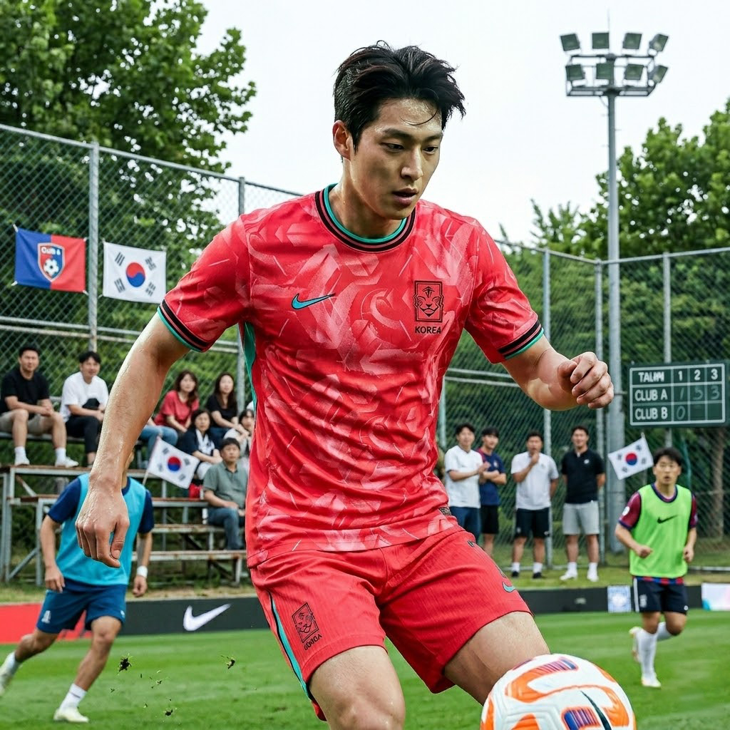 [국내매장판] 나이키 드라이핏 대한민국 국대 유니폼 커플 응원복 축구복 반팔 티셔츠 레드, 105(XL) - 상세 이미지 4
