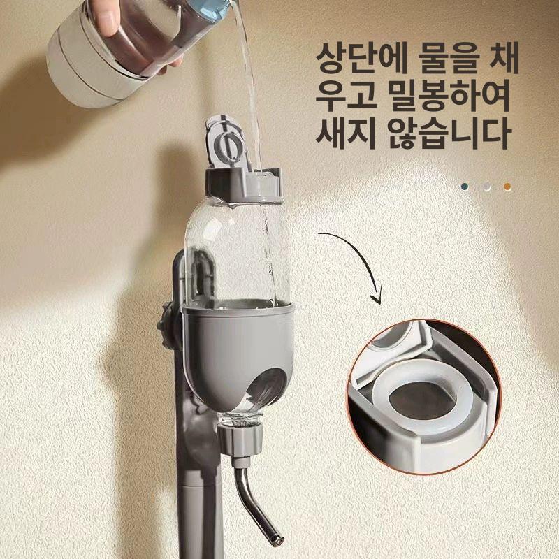 반려견 대형견 음수대 급수대 디스펜서 물그릇 매트 빨판 싱글볼 식수 - 상세 이미지 3