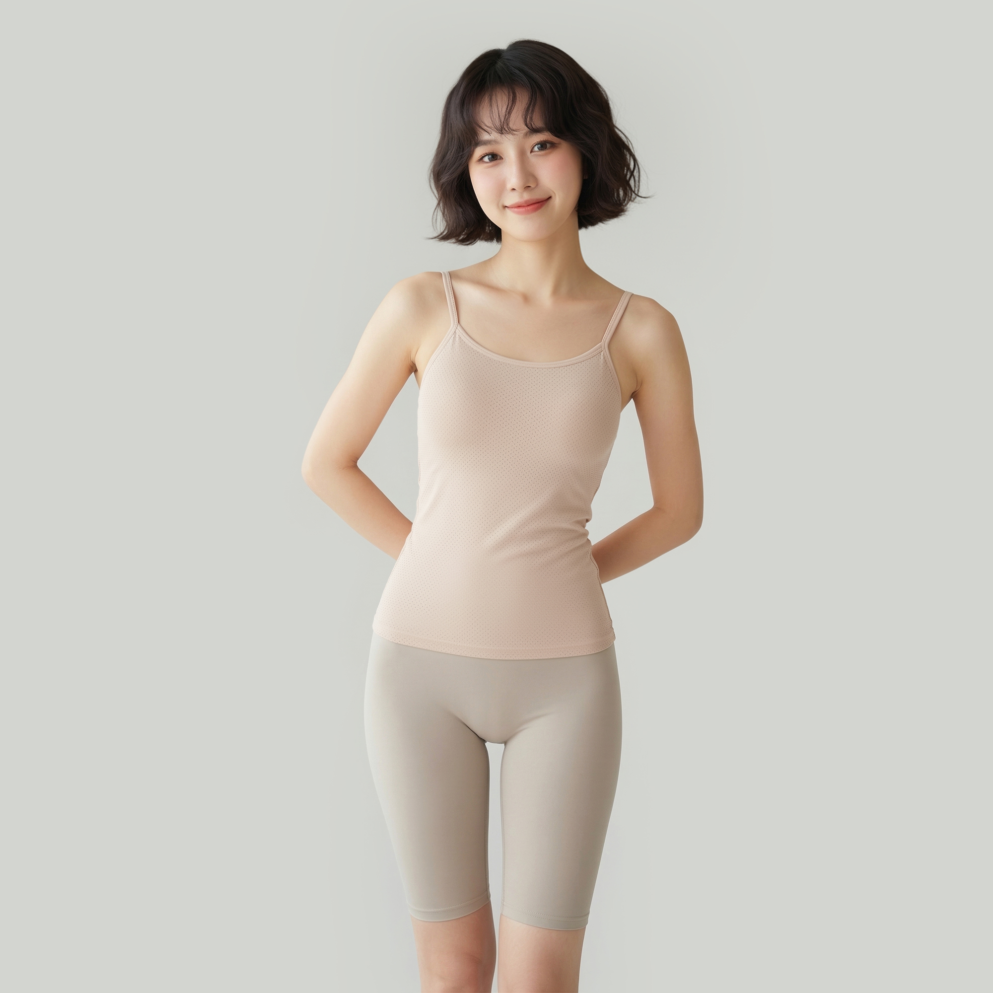 밤부 메쉬 브라탑나시 브라캡나시 캐미솔 - 상세 이미지 5