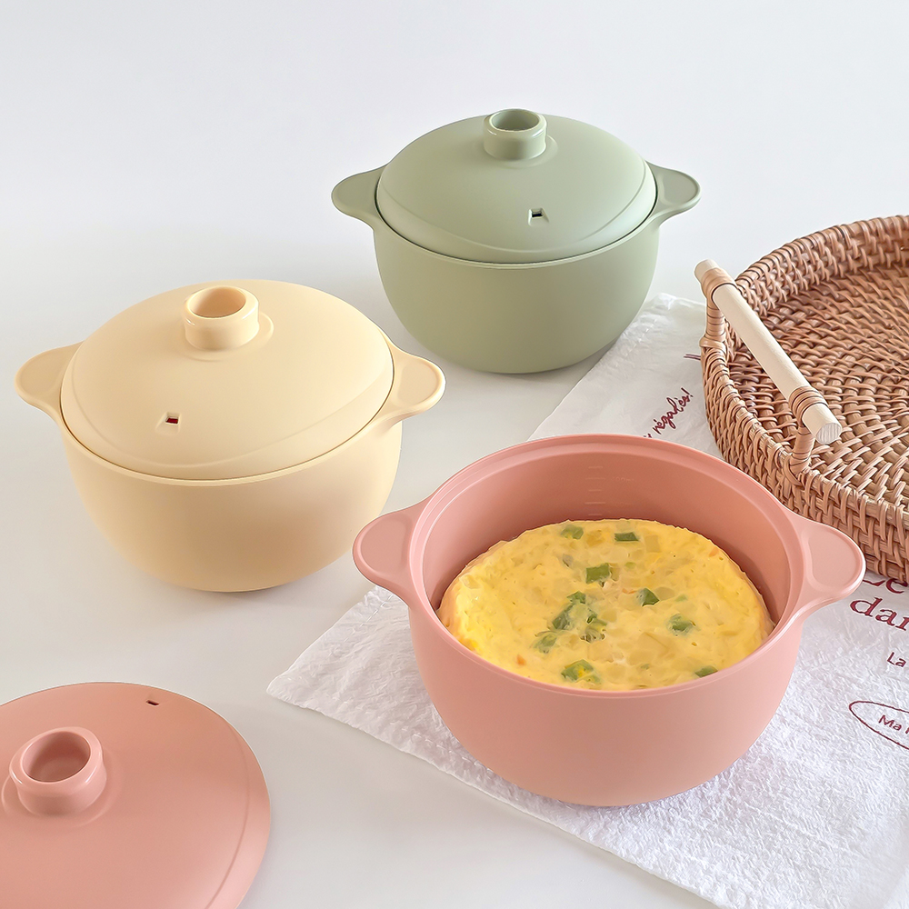 네이버 이디프 이디프 전자레인지 찜기 국산 실리콘 냄비 라면 계란찜 용기 500ml