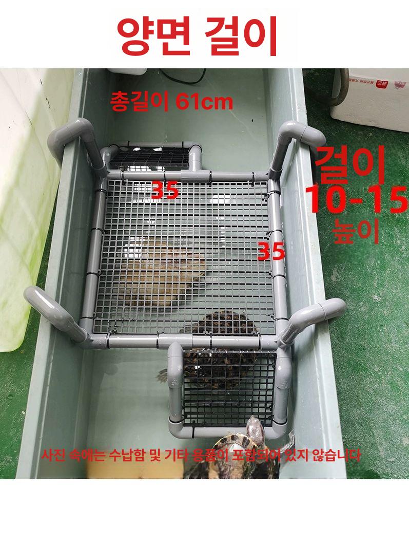 거북이 선베드 발판 높은 수위 어항 부도 대피동 놀이터 광합성 - 상세 이미지 3