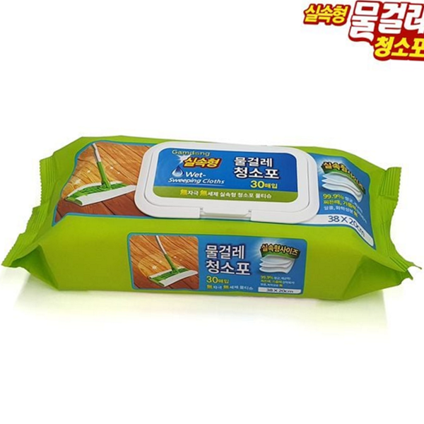 실속형 물걸레 청소포 캡형 대형 물걸레포 건습식 일회용 바닥 청소 - 상품 이미지