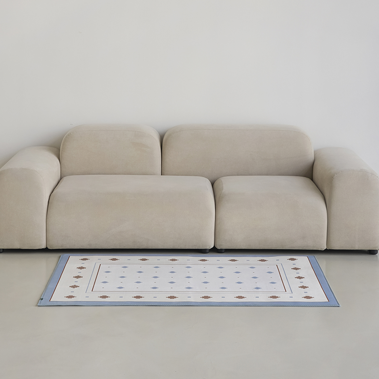 베니스맨션 소프티 발수 러그 사계절 단모 거실 침실 소프트 카페트 단일 색상, 100x150cm - 상품 이미지
