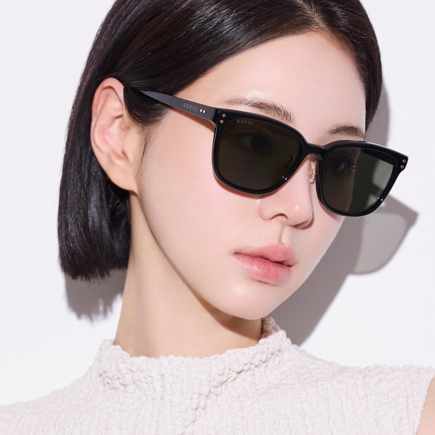 구찌 선글라스 GG1896SK 001 블랙 남자 여자 클래식 명품 뿔테 - 상세 이미지 2