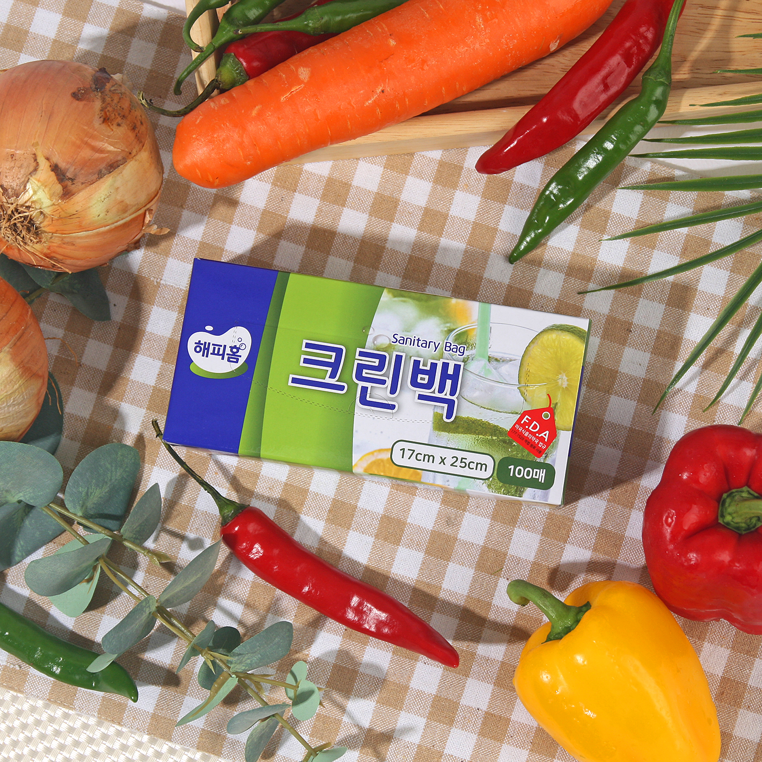 해피홈 크린백 미니 100매 1+1 외 롤백 위생장갑 - 상품 이미지