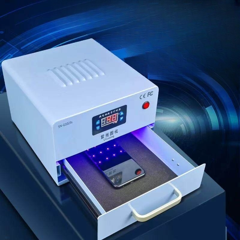 자외선 UV 경화기 금속 본체 서랍형 탁상용 고출력 디지털 타이머 휴대폰 액정수리 UV - 상세 이미지 2