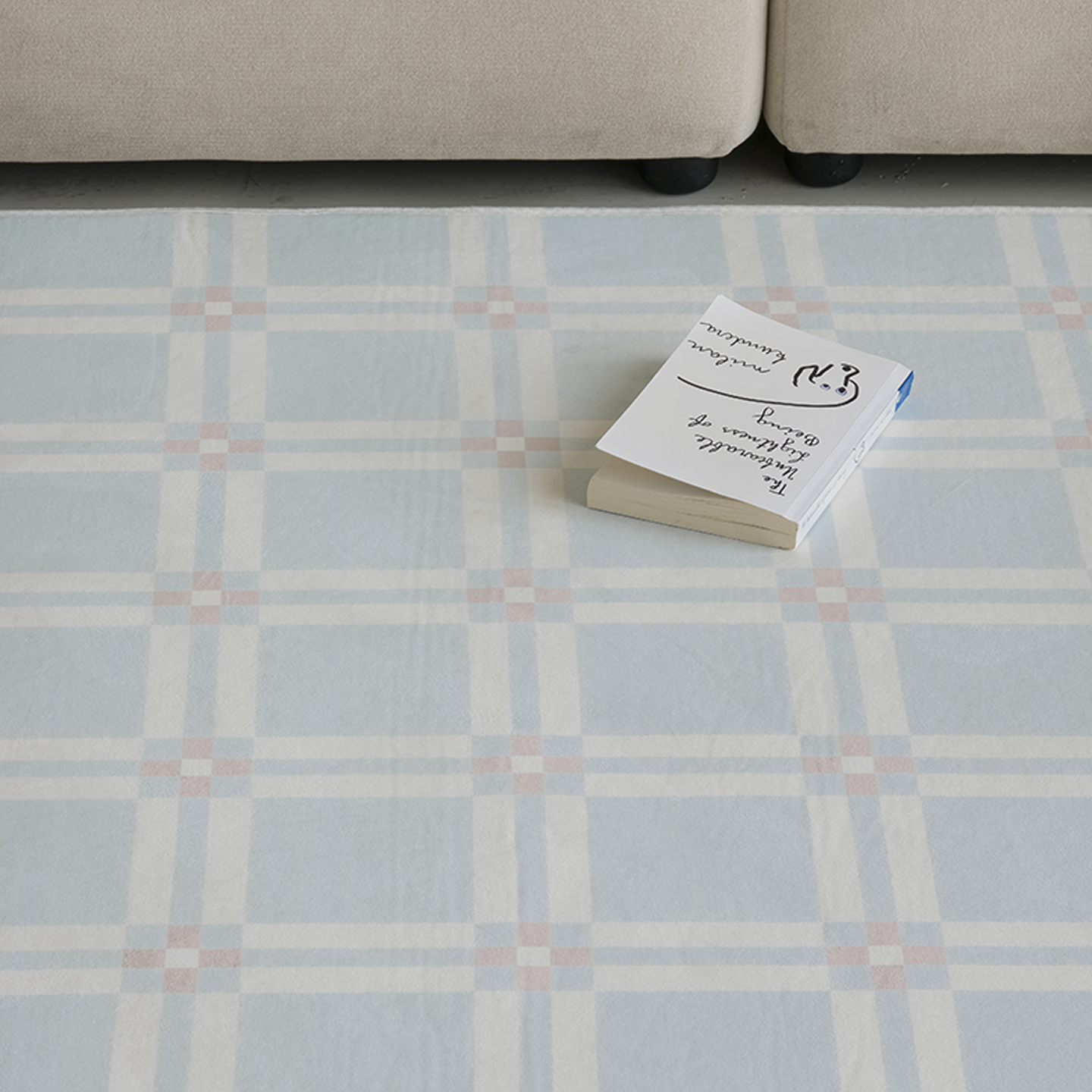 페어리타일 소프티 발수 러그 사계절 단모 거실 침실 소프트 카페트 단일 색상, 150x200cm - 상품 이미지