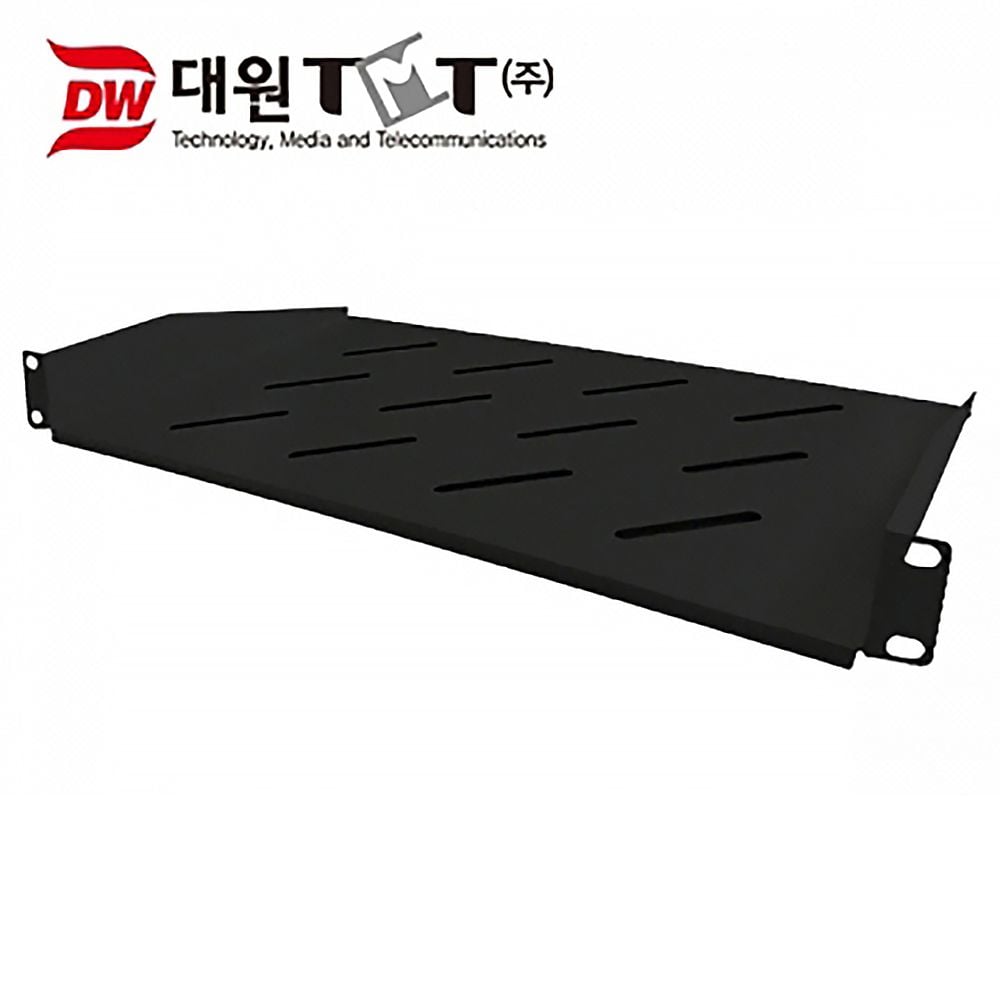 DW-SHEF-B 허브랙 선반 전면거치 블랙 - 상품 이미지