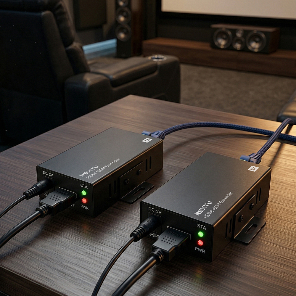 리파인H1 HDMI 리피터 150M UTP 거리연장기 익스텐더 송수신기 세트 1170HDC - 상세 이미지 5