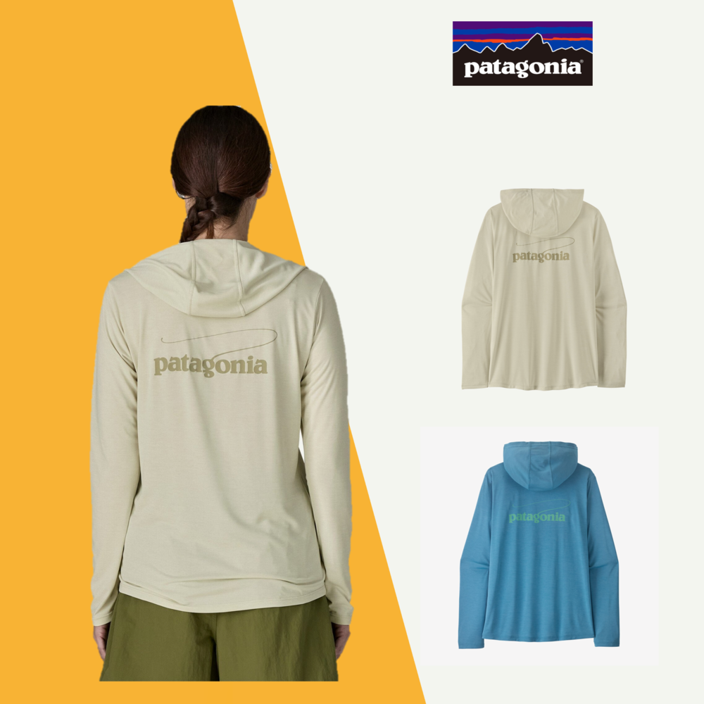파타고니아 여성 캐필린 쿨 데일리 후디 캐스팅 로고 [26SS] 운동 런닝 봄 여름 가벼운 - 상품 이미지