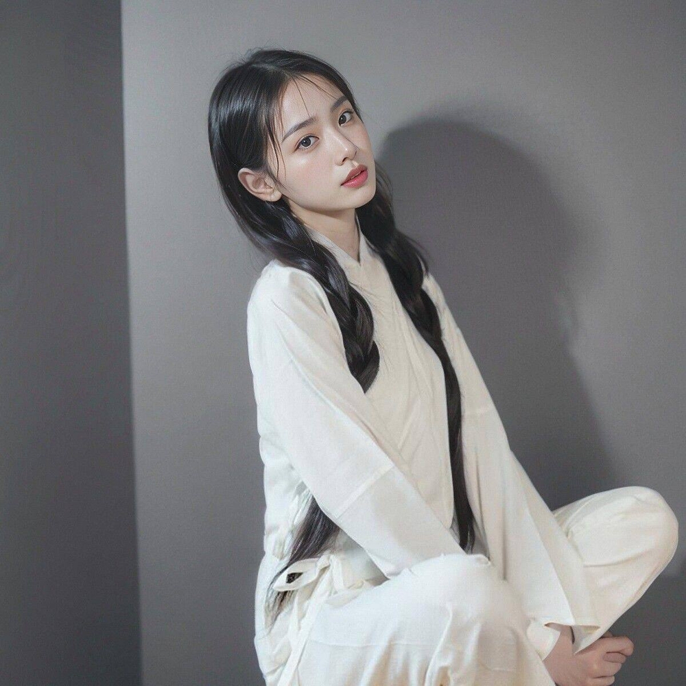 여성 생활한복 블라우스 저고리 면 개량한복 데일리 긴팔 당복 화이트 - 상세 이미지 3
