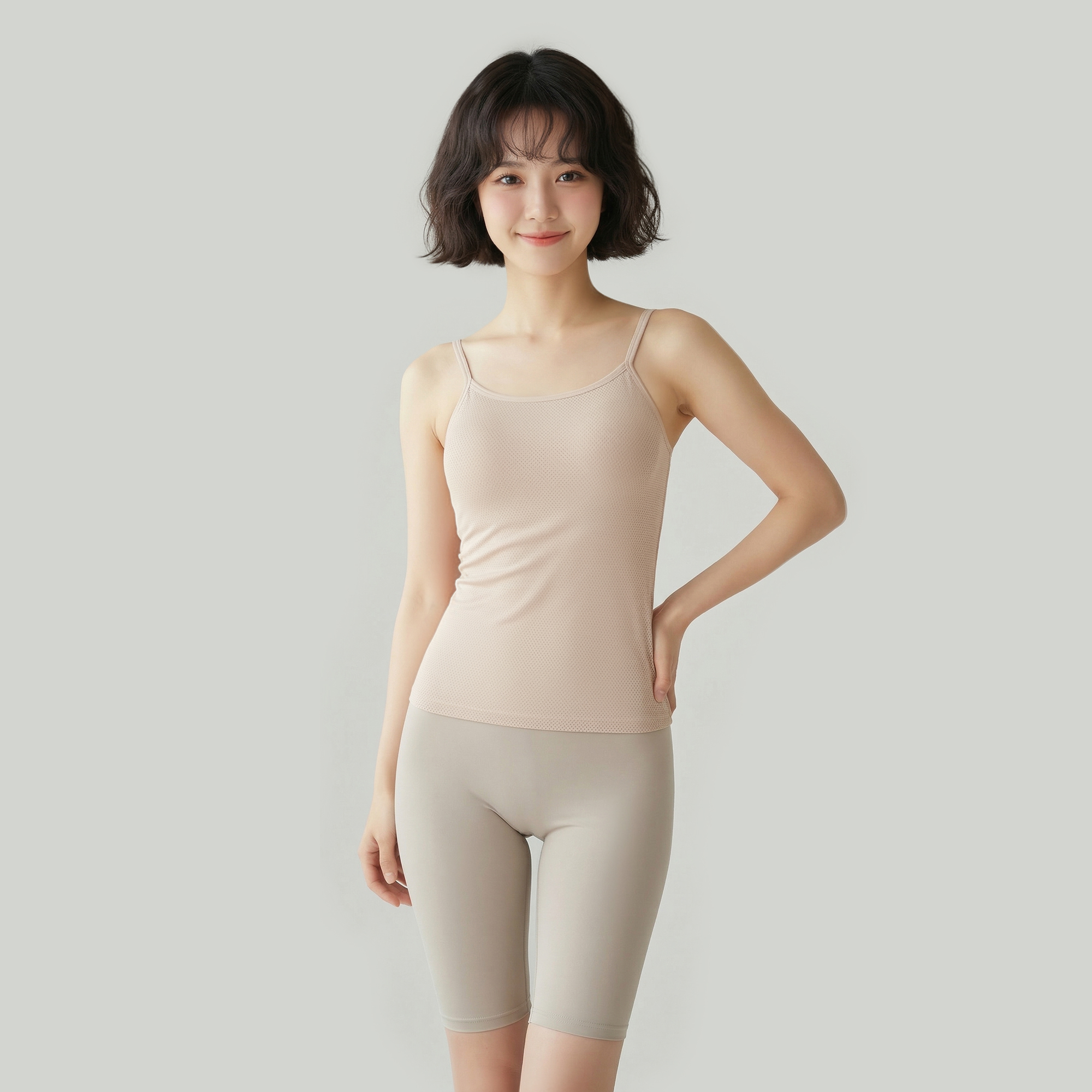 밤부 메쉬 브라탑나시 브라캡나시 캐미솔 이미지 7