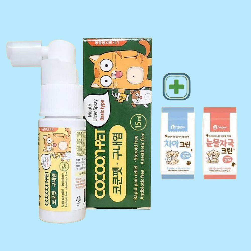 코쿤펫 강아지 고양이 동물용 의료기기 구내염 치주염 염증 약 치료제 무향, 15ml, 1개 - 상품 이미지