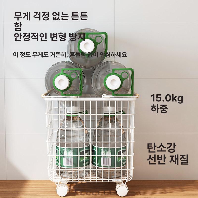 빨래바구니 트롤리 바퀴 대용량 철제 올스텐 런드리 이동식 접이식 세탁 - 상세 이미지 4