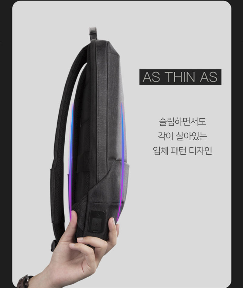 슬림 비지니스 백팩 30대 남자 직장인 노트북 캐리어 결합 가방 - 상세 이미지 2