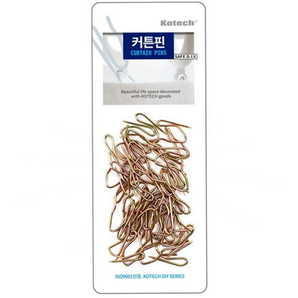 가정용 커튼 핀 고정식 커튼 걸이 핀 후크 클립 스틸 - 상품 이미지
