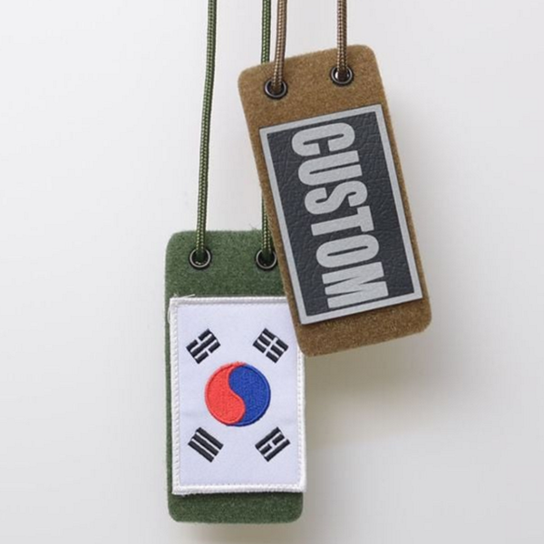 분리형 밀리터리 카드 지갑 사원증 목걸이형 카드 지갑 다용도 패치형 - 상품 이미지