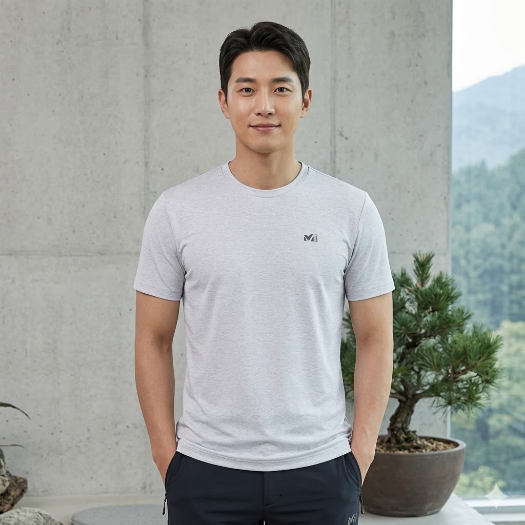 MILLET 밀레 남자 여름 아웃도어 썸머 쿨링 등산 반팔 티셔츠