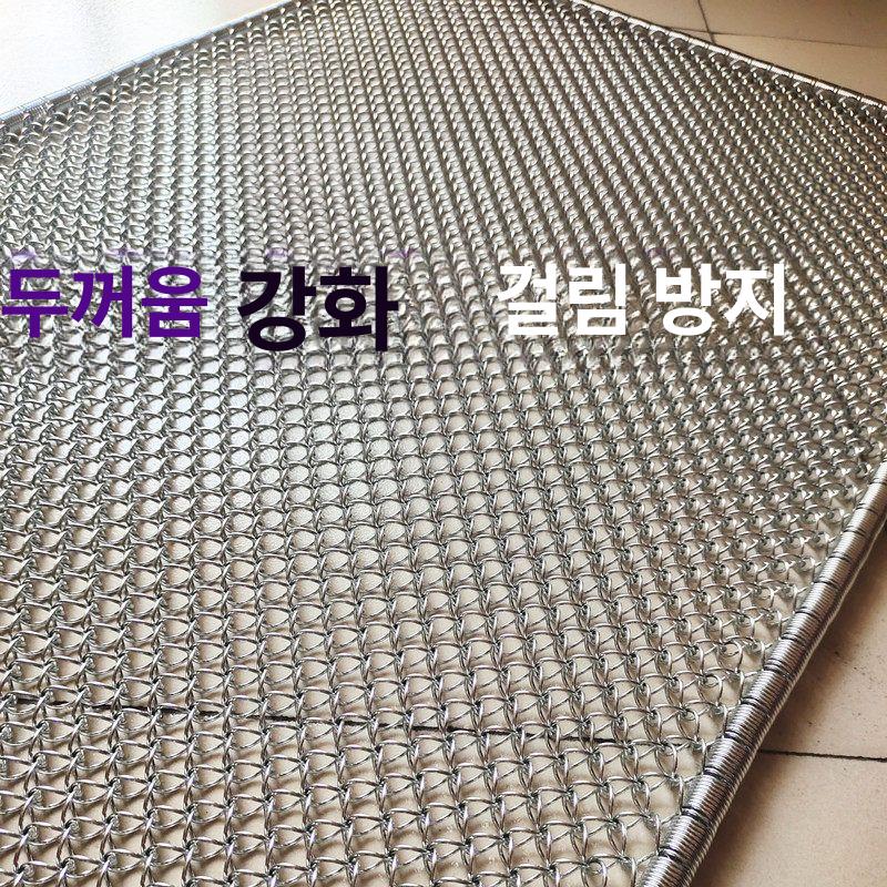 스테인레스 철망 철판 매트 발판 흙털이 바닥깔판 코일 미끄럼방지 철망발판 먼지제거 진흙 - 상세 이미지 2