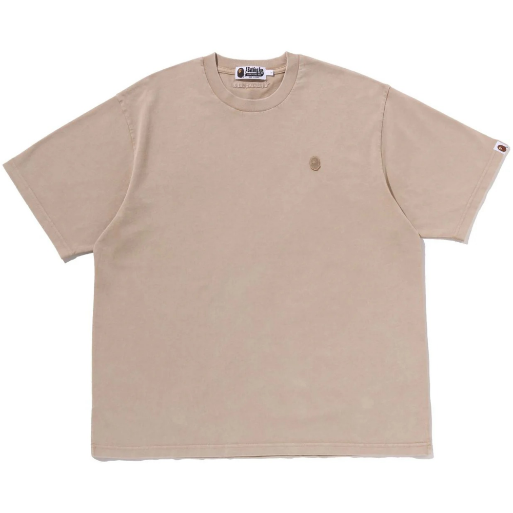 베이프 반팔티 GARMENT DYE ONE POINT RELAXED FIT TEE 1M30-109-306 - 상품 이미지