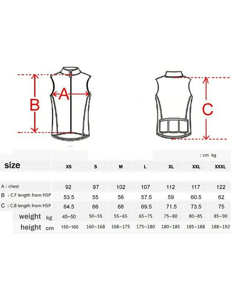 자전거옷 조끼 방풍 야광 반사 경량 통기성 라이딩 형광 봄 자전거 라이딩 의류 - 상세 이미지 5