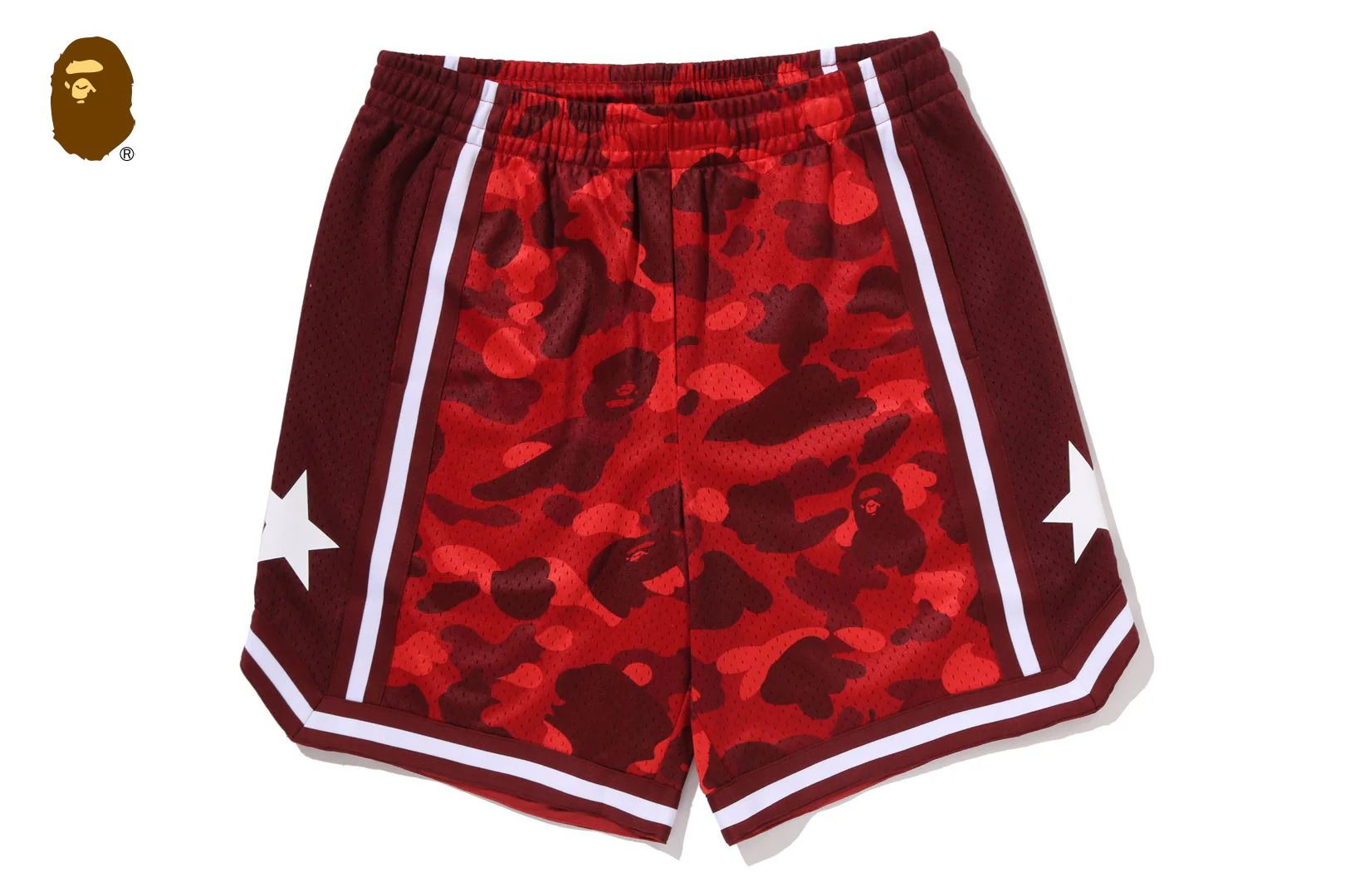 베이프 바지 COLOR CAMO MESH RELAXED FIT SHORTS 1M30-153-307 - 상세 이미지 2