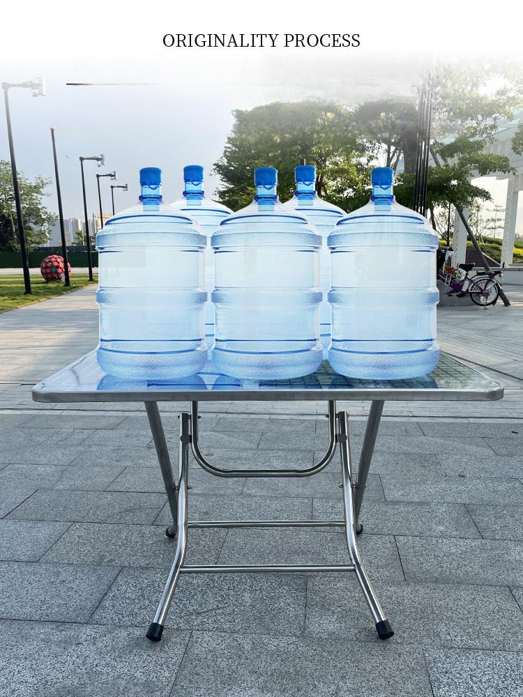 접이식 테이상 업소용 포장마차 고기집 매장 카페 커피숍 탁자 식당 스테인레스 - 상세 이미지 5