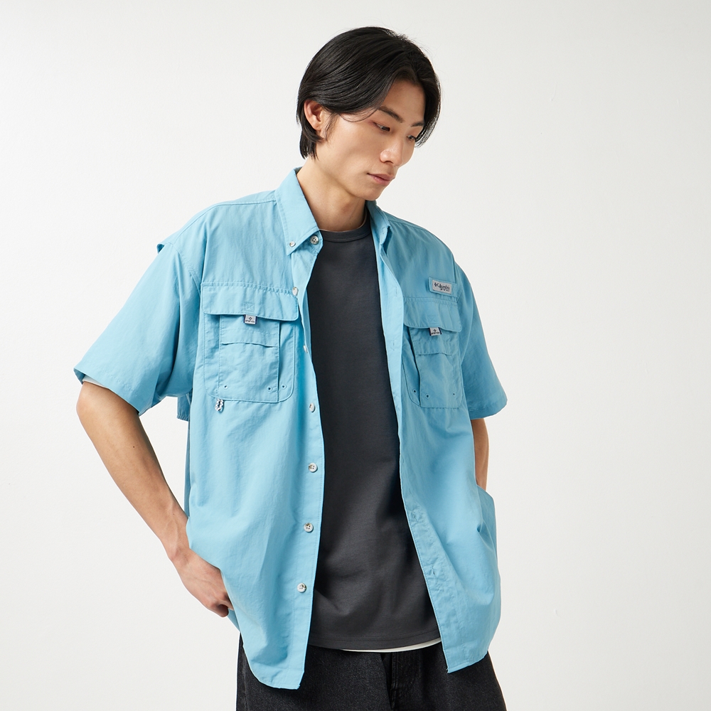 [본사직영]컬럼비아 공용 PFG 바하마 II 반팔 셔츠 C72FM7047457 - 상품 이미지