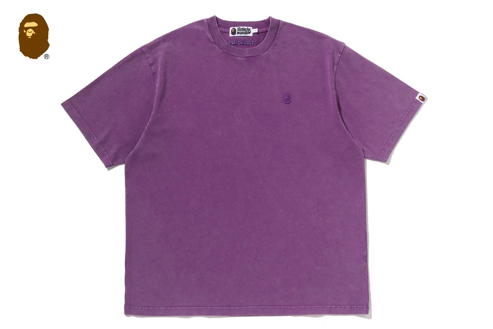 베이프 반팔티 GARMENT DYE ONE POINT RELAXED FIT TEE 1M30-109-306 - 상세 이미지 2