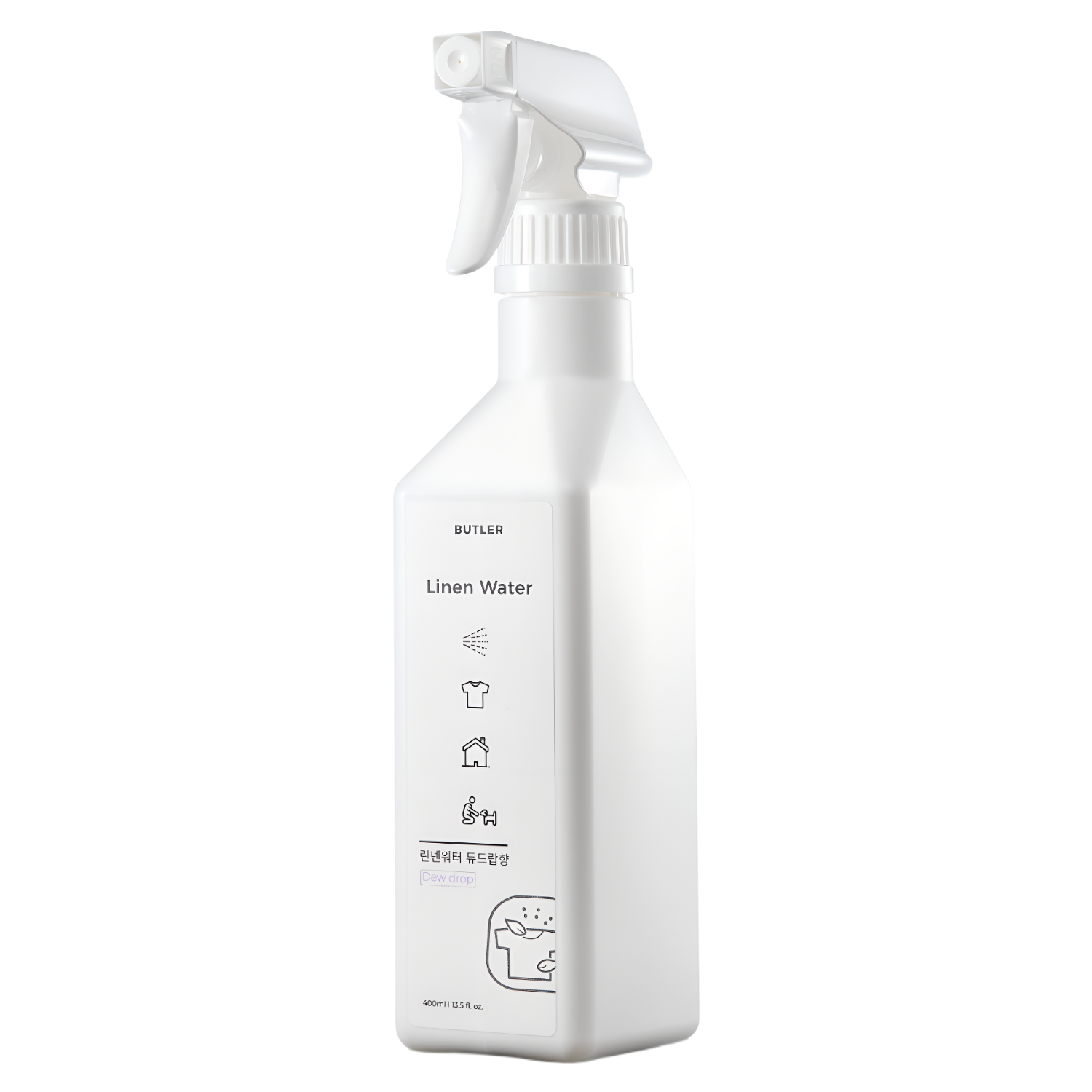버틀러 린넨워터 섬유탈취제 항균 스프레이 듀드랍향 400ml 1통 - 메인 이미지