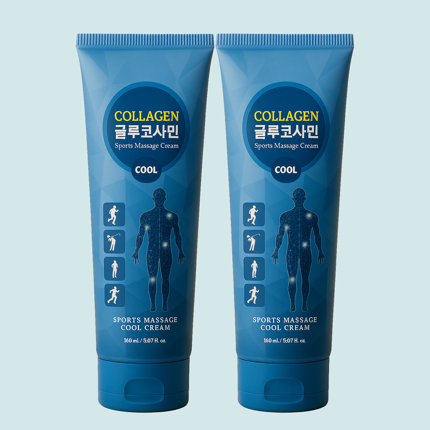 리포레 종아리 릴리즈 이완 크림 부기 케어 다리 마사지 150ml, 2개 - 상품 이미지