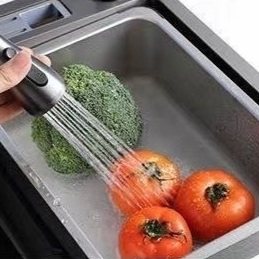 싱크대 설거지 물막이 위생적인 튼튼한 스텐레스 싱크볼 다용도 야채 과일 식기 반려동물 - 상세 이미지 3