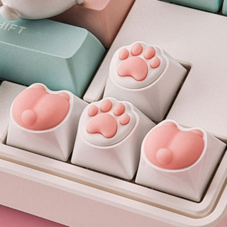 친구도매협력사 두루픽 고양이 발바닥 키캡 포인트 키보드 커스텀 커스텀키보드 이쁜키캡