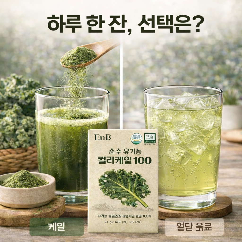 유기농 컬리케일 동결건조 야채분말 28g, 3개 이미지 8