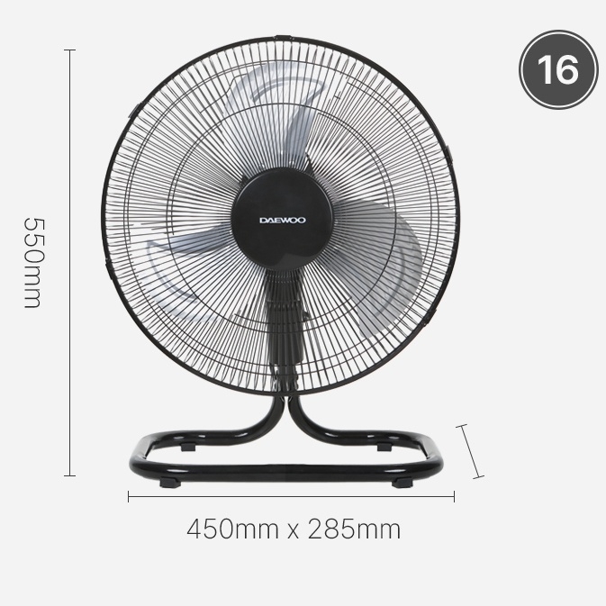 공업용 메탈선풍기 40cm 알루미늄날개 캠핑용 야외용 앉은뱅이선풍기 이미지 8