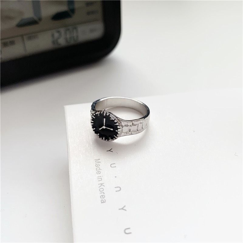시계반지 우정 커플 오픈 링 반지 검지 중지 애끼 반지 악세사리 쥬얼리 반지 특이한 반지 이미지 8