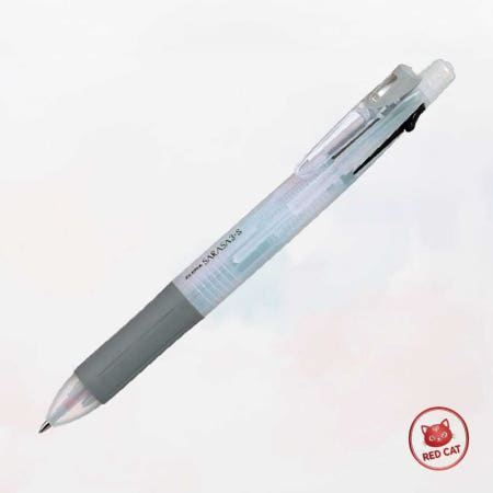 레드캣협력사 제브라 사라사 3plus S 3색 멀티펜 0.5 젤볼펜 샤프 SJ3 화이트