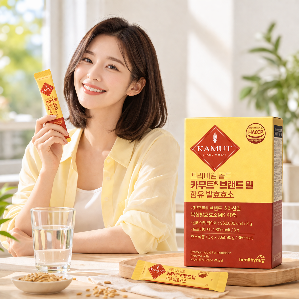 캬무트효소 골드 카무트 가무트 효소 먹는법 발효곡물 분말 스틱 30포, 3개 - 상세 이미지 2
