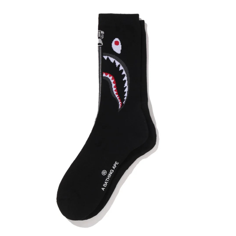 베이프 양말 SHARK JACQUARD SOCKS 1M30-184-003 - 상품 이미지
