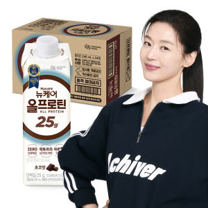 [단백질 25g] 뉴케어 올프로틴 초코맛 245 mL 24팩 단백질음료 맛있게 먹은 솔직 후기 - 상품 이미지 1