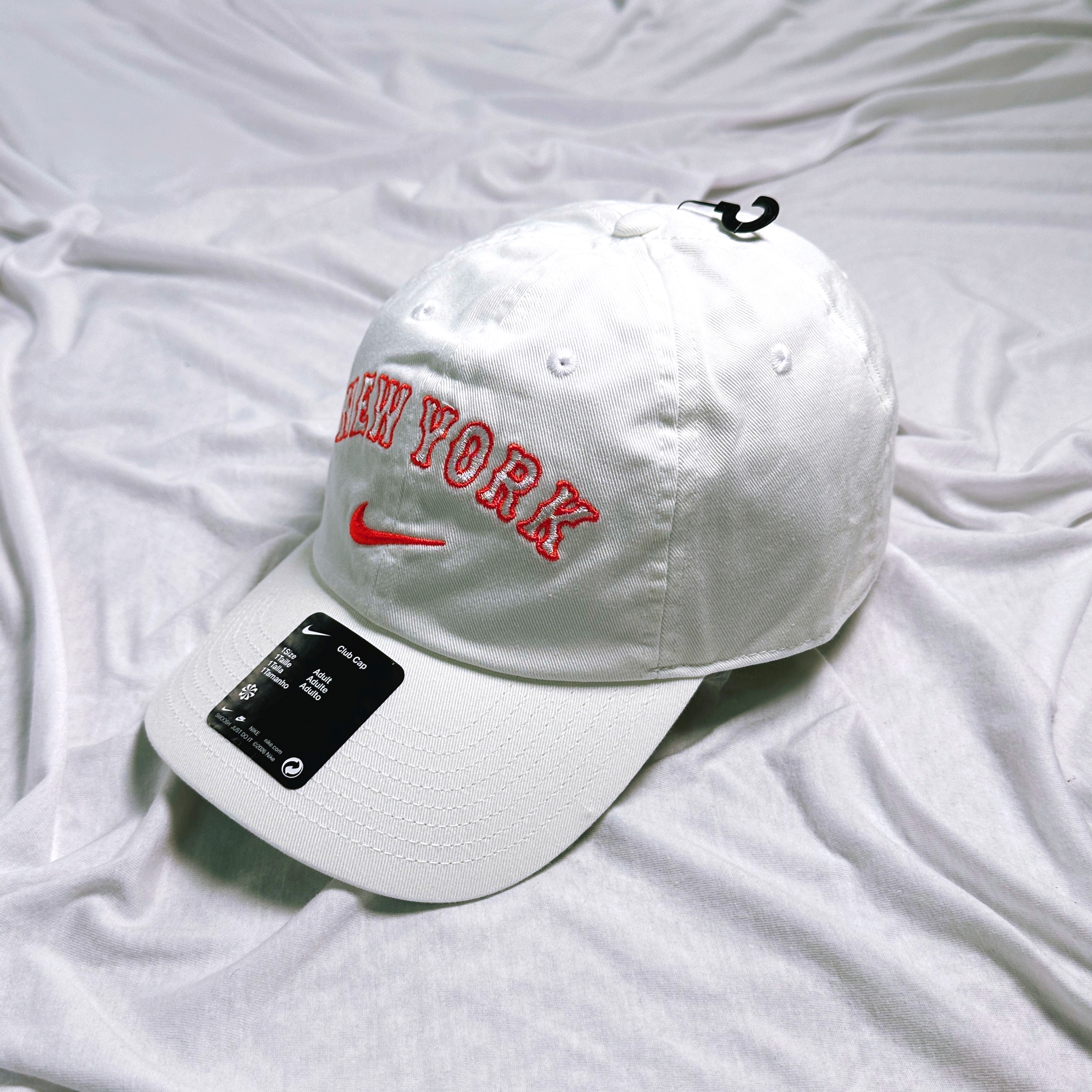 나이키 MLB 모자 언스트럭처드 볼캡 뉴욕 화이트, M/L