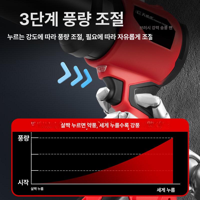 무선 송풍기 산업용 브로워 초강력 고출력 에어블로어 배기팬 터보팬 고급형 내구성 강화 - 상세 이미지 4