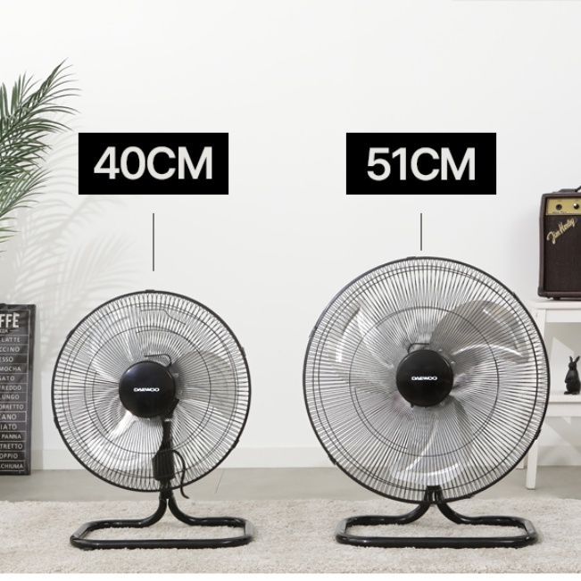 공업용 메탈선풍기 40cm 알루미늄날개 캠핑용 야외용 앉은뱅이선풍기 - 상세 이미지 5