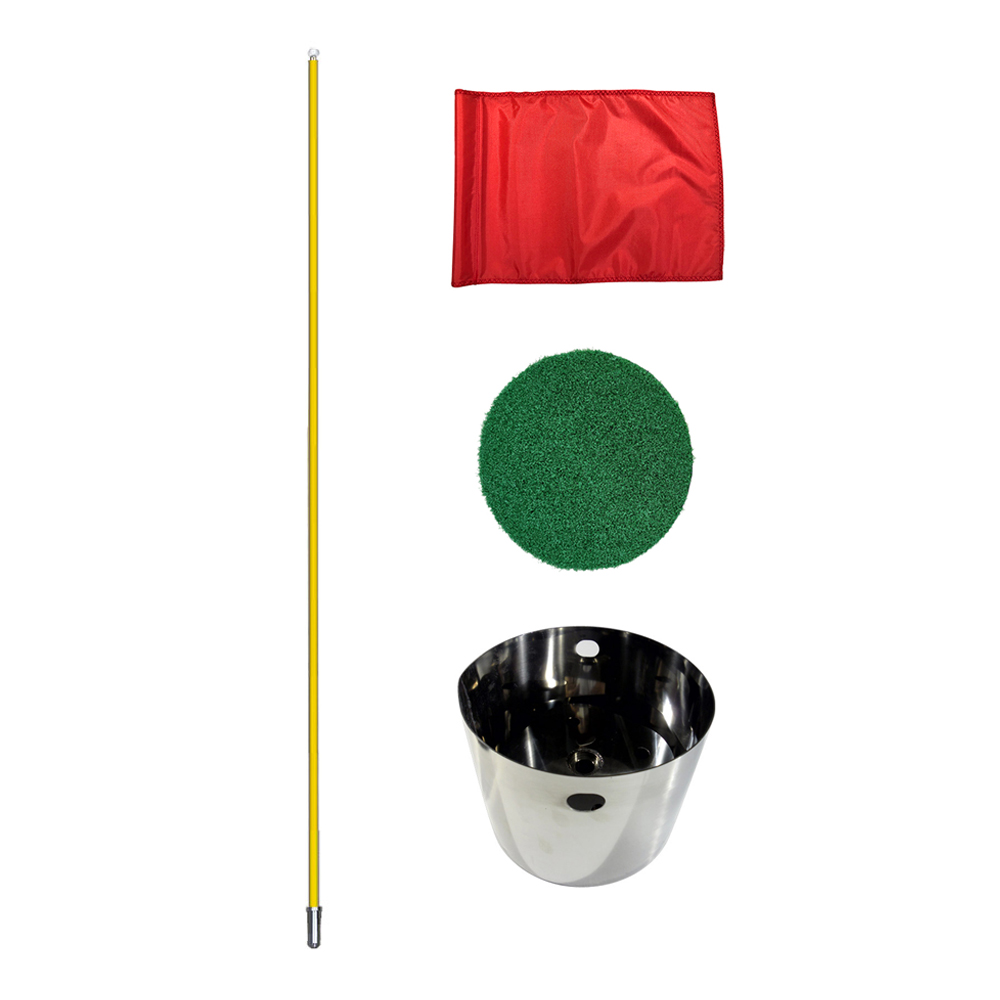 Golf1004 파크골프 홀컵+뚜껑+깃대+깃발 올인원 세트 - 상품 이미지
