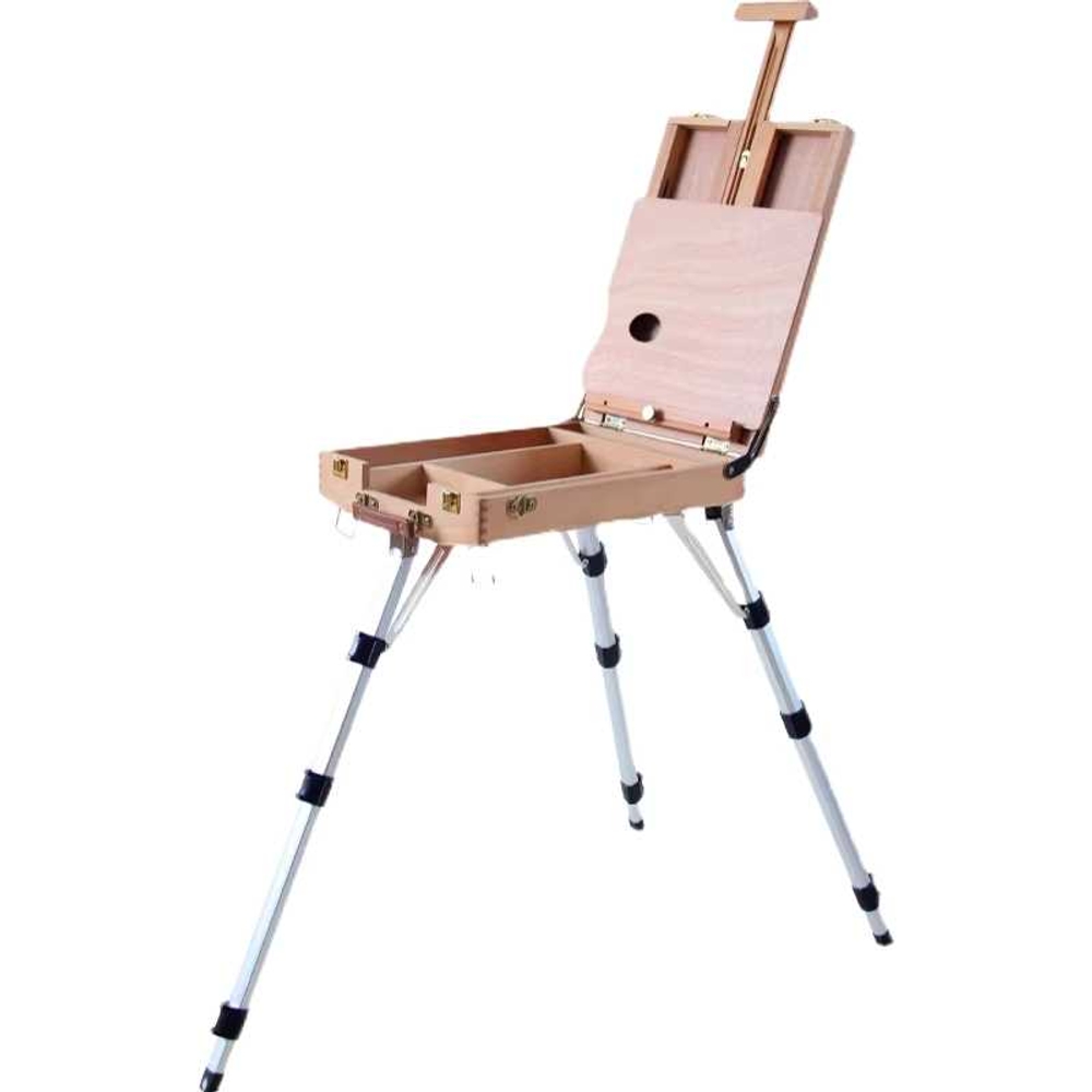휴대용 이젤 접이식 원목 화판 캔버스거치대 전시회 HX-5S - 상품 이미지