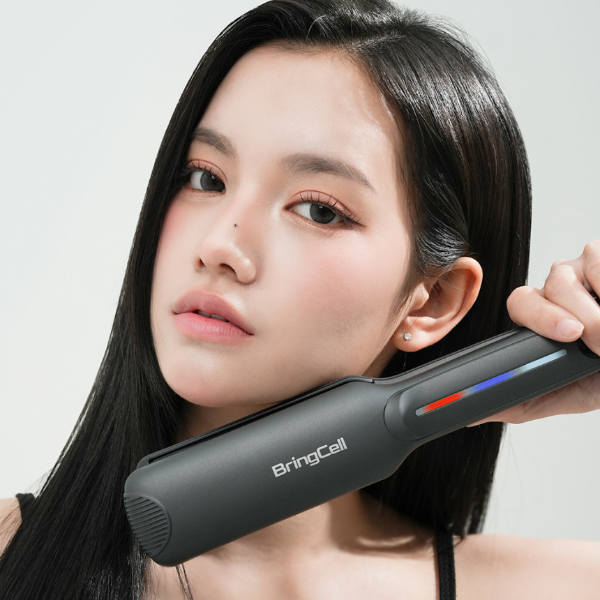 브링셀 웨이브9 전문가용 매직기 판고데기 미용실 볼륨 헤어 프리볼트