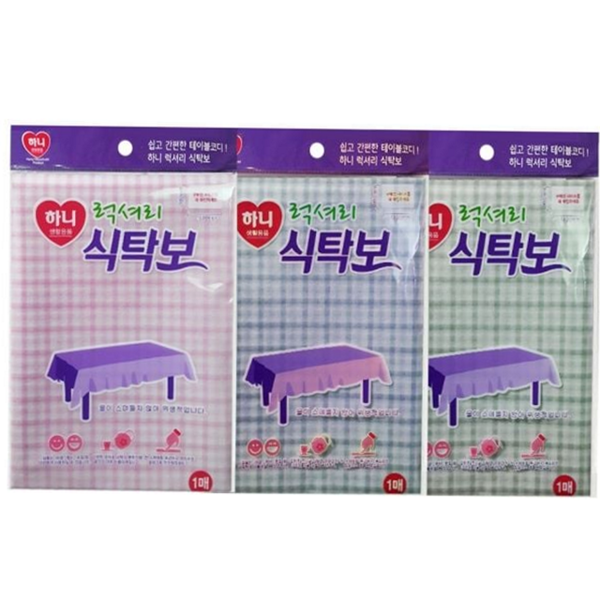 방수 일회용 식탁보 파티용 체크 식탁보 주방테이블 캠핑용 식사용 무늬 - 상품 이미지