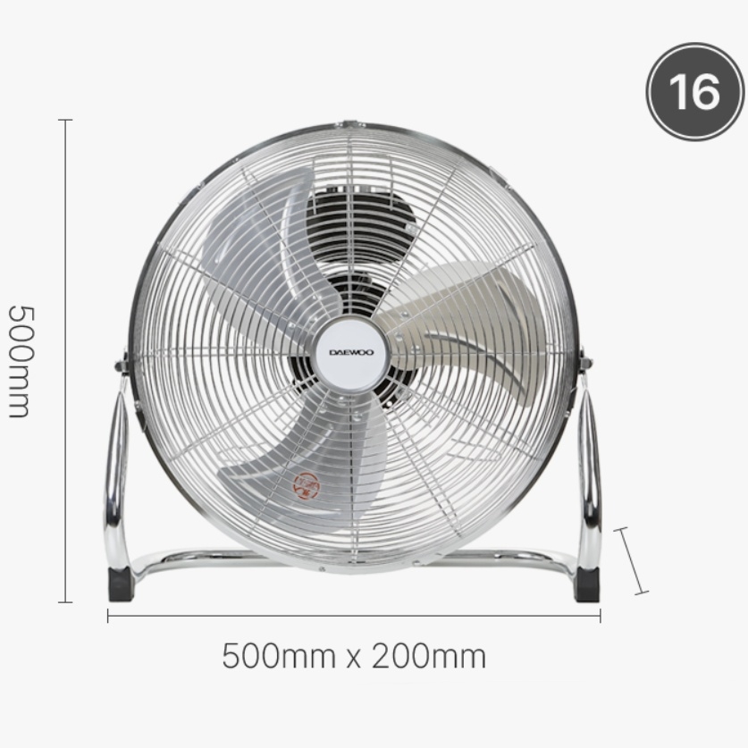 공업용 대형메탈선풍기 51cm 공장 작업장 캠핑장 야외용 앉은뱅이선풍기 이미지 8