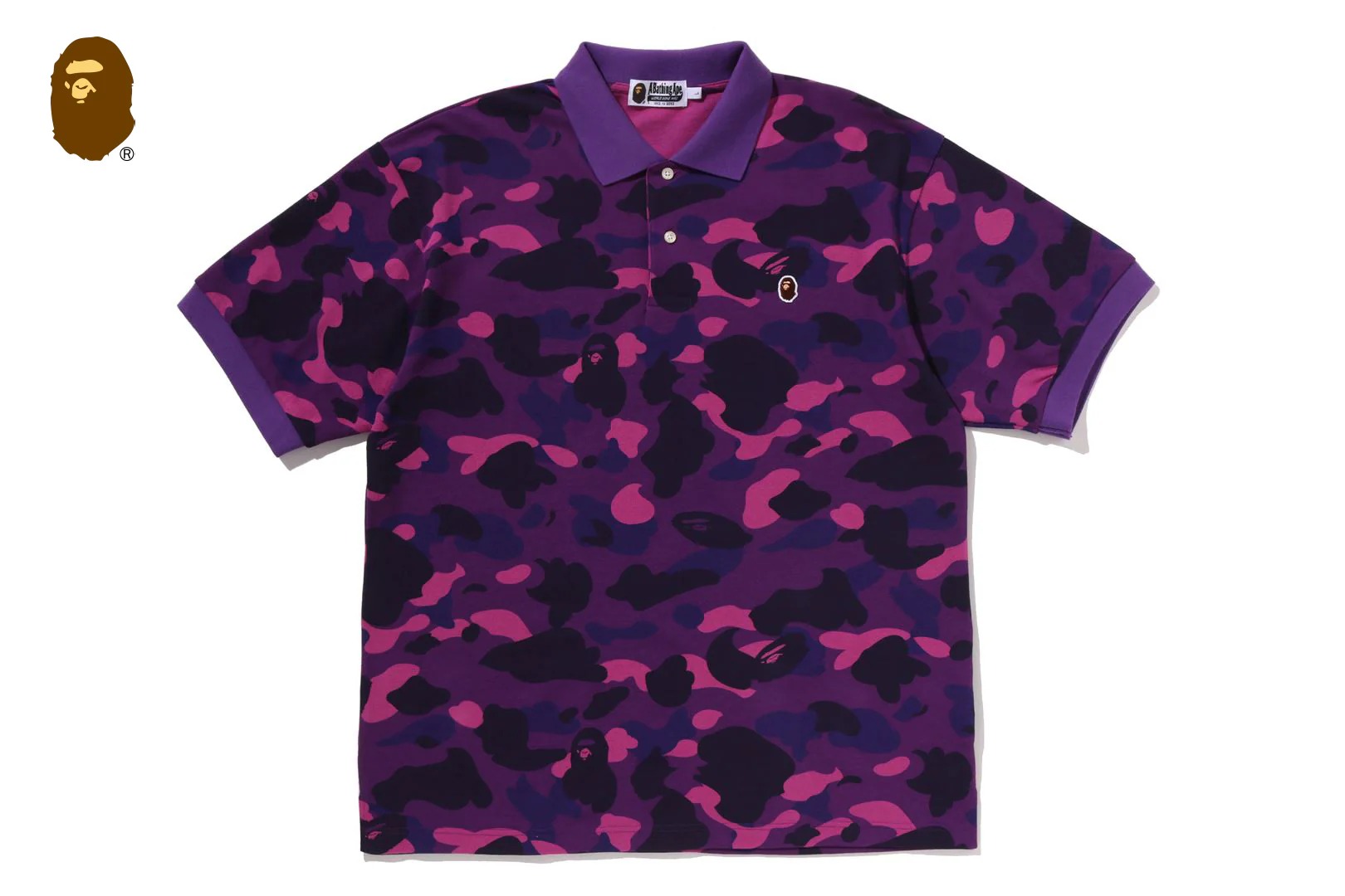 베이프 반팔티 COLOR CAMO ONE POINT RELAXED FIT POLO 1M30-112-004 - 상세 이미지 3